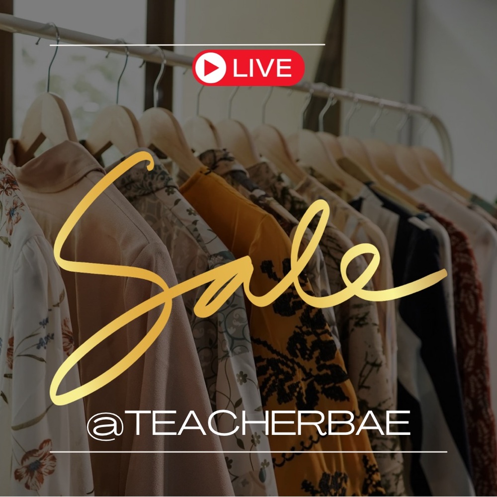 Teacherbae is Live🛍️